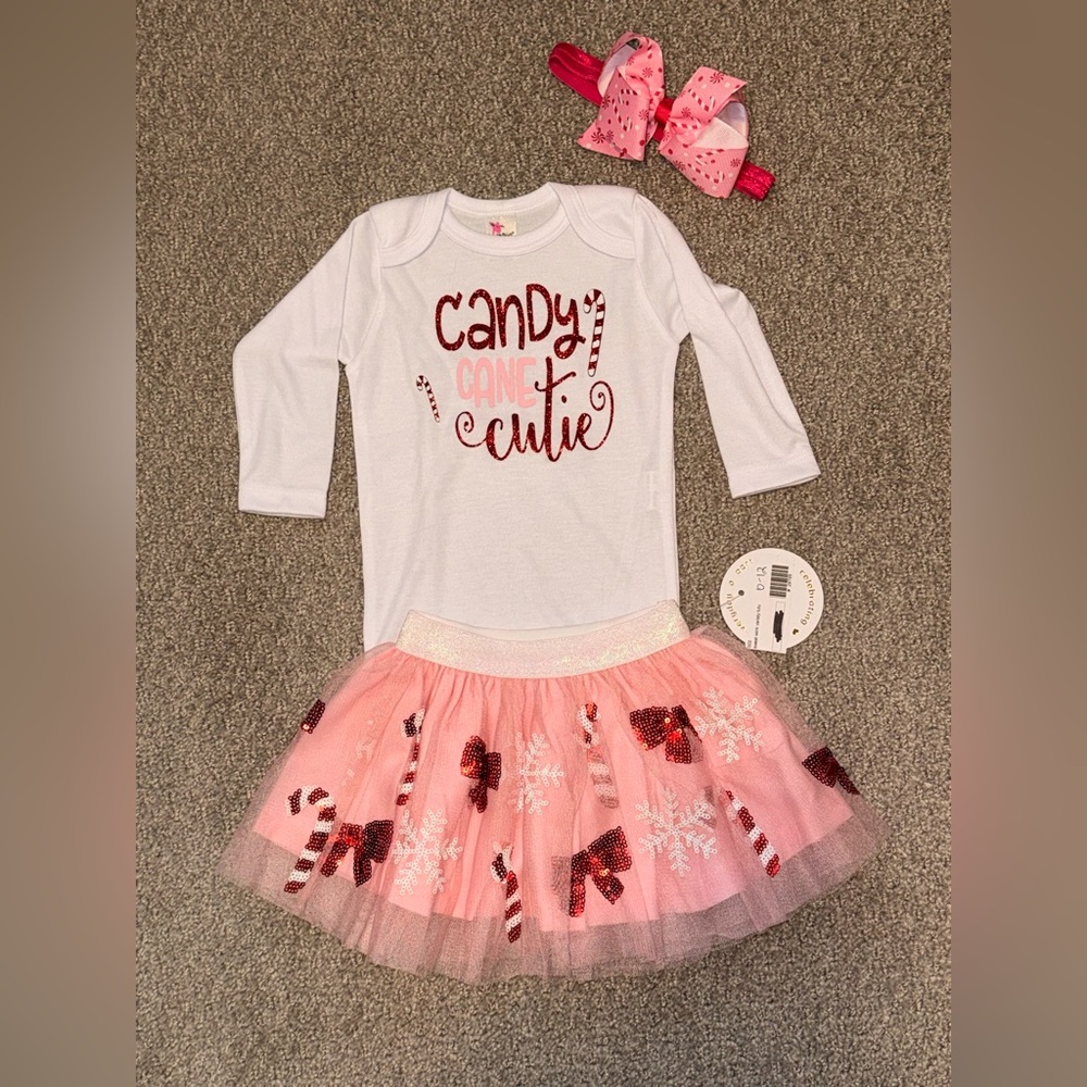 Christmas outfit 3-6 months Girl